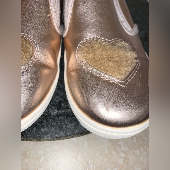 Old Soles Rose Gold slip on tennis shoes girl’s size 31 US 13.5 - Picture 12 of 15